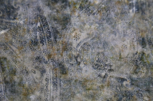 Vintage Elegance Paisley Velveteen Fabric – Plush Luxury for Fashion & Home Décor Joomme Fabric