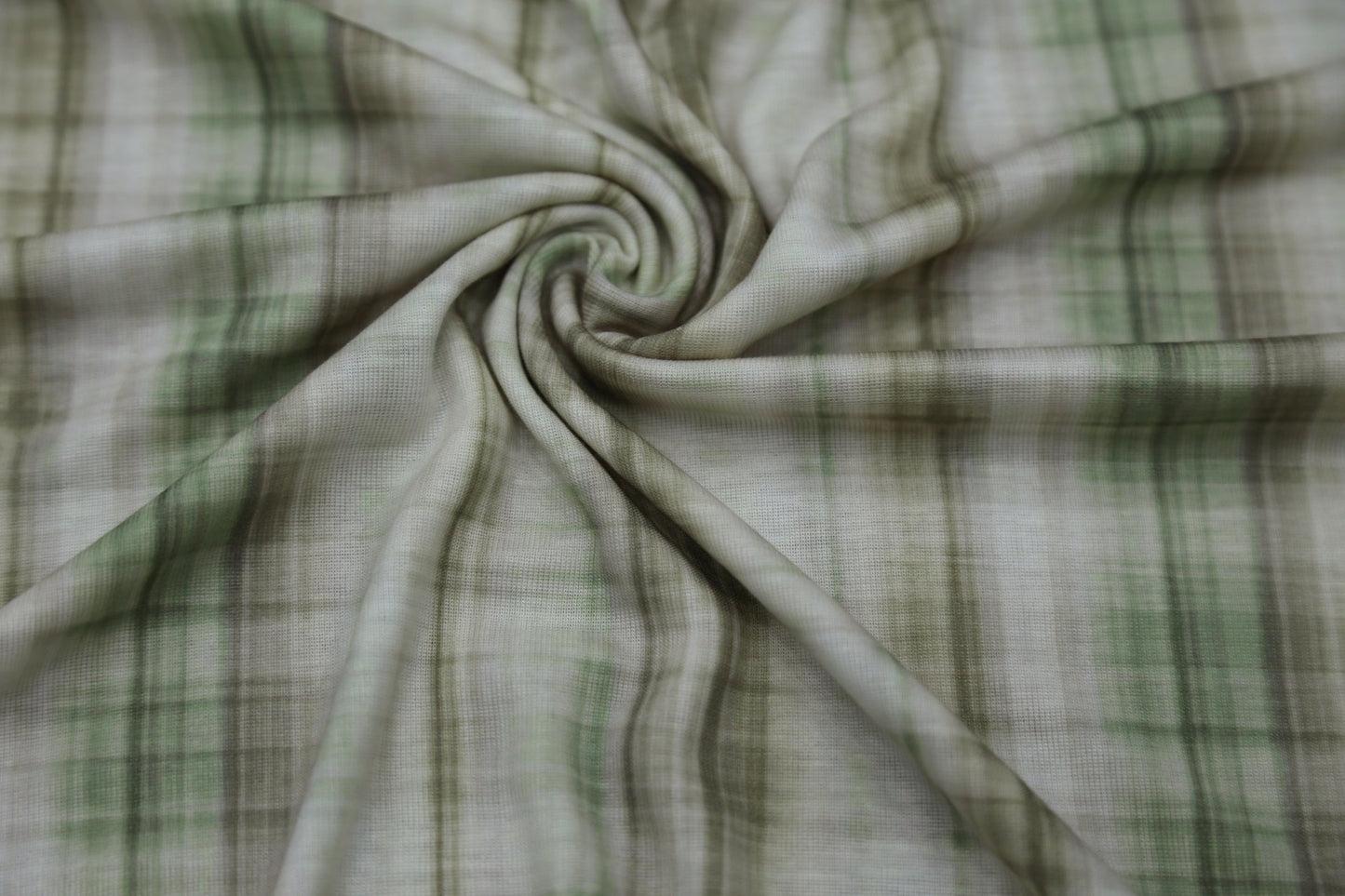 Tencel Cashmere Blend Knit - Olive Grid Texture Joomme Fabric