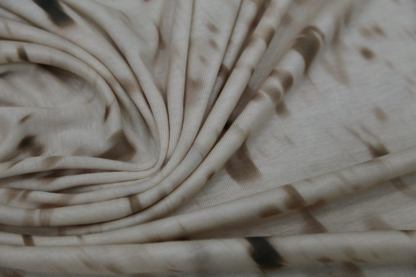 Tencel Cashmere Blend Knit Fabric - Ombre Beige & Brown Joomme Fabric