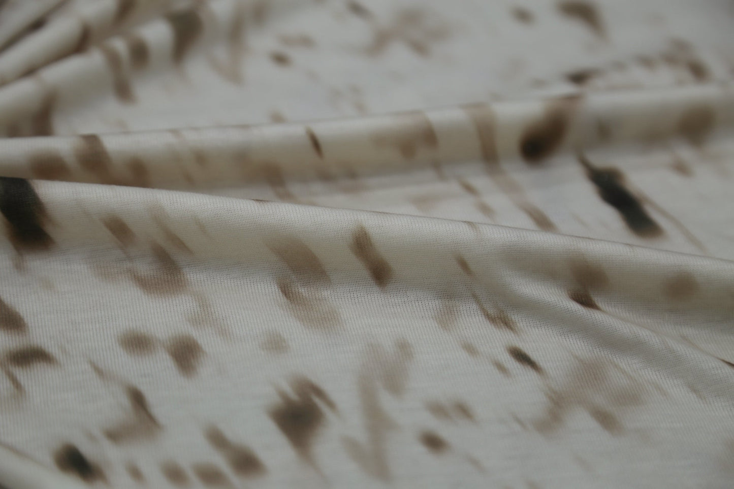 Tencel Cashmere Blend Knit Fabric - Ombre Beige & Brown Joomme Fabric