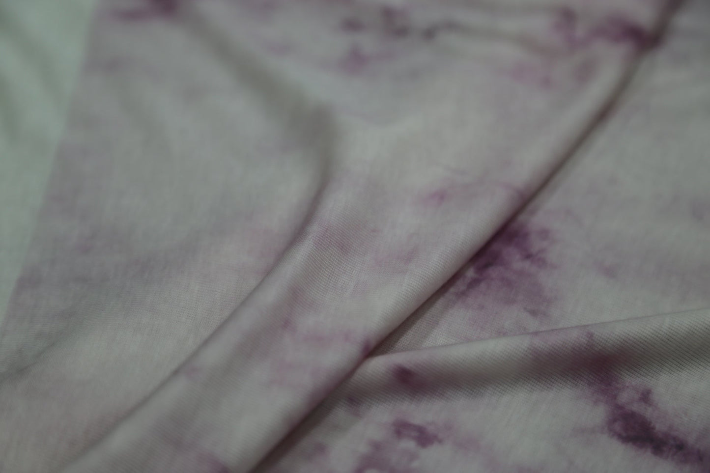 Cashmere blended knitted fabric 140gsm-Cloud purple and white gradient tie-dye Joomme Fabric