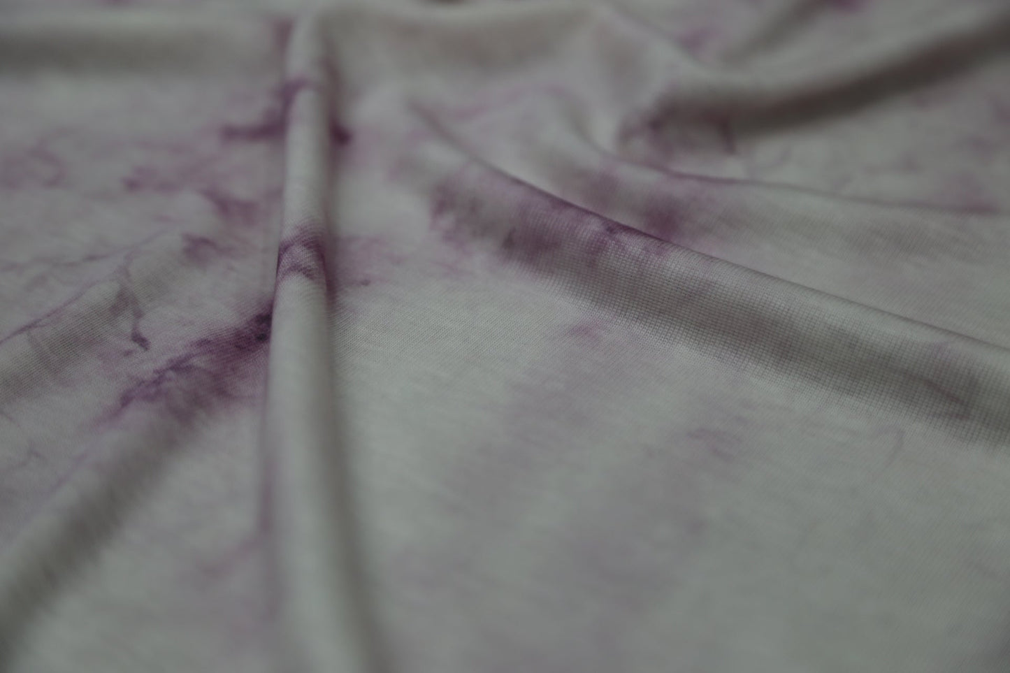 Cashmere blended knitted fabric 140gsm-Cloud purple and white gradient tie-dye Joomme Fabric
