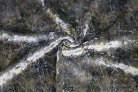 Vintage Elegance Paisley Velveteen Fabric – Plush Luxury for Fashion & Home Décor Joomme Fabric