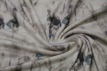 50% Tencel 40% Acrylic 10% Wool Blend - 140gsm  Shibori Dye Joomme Fabric