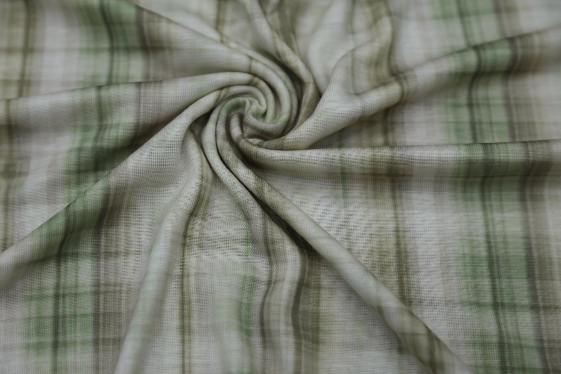 Tencel Cashmere Blend Knit - Olive Grid Texture Joomme Fabric
