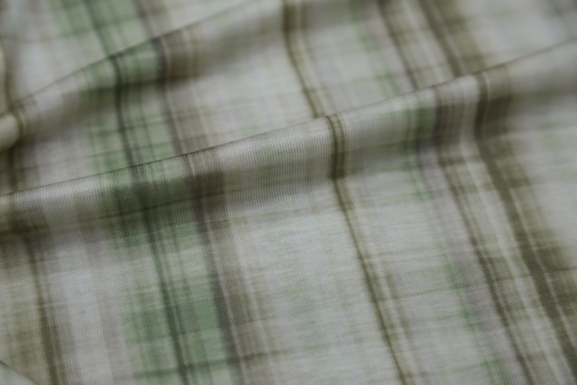 Tencel Cashmere Blend Knit - Olive Grid Texture Joomme Fabric