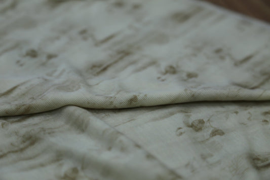 Tie-dye wrinkled knitted cashmere, artistically abstract printed Joomme Fabric